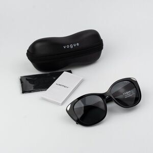 Vogue Women Sunglasses Black Dark Grey Cat Eye VO5457S W44/87 BRAND NEW
